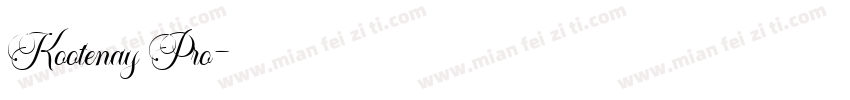 Kootenay Pro字体转换